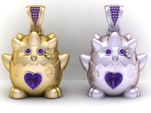 PIKKY PENDANT 3D PRINTABLE MODEL 3D Принт Модель