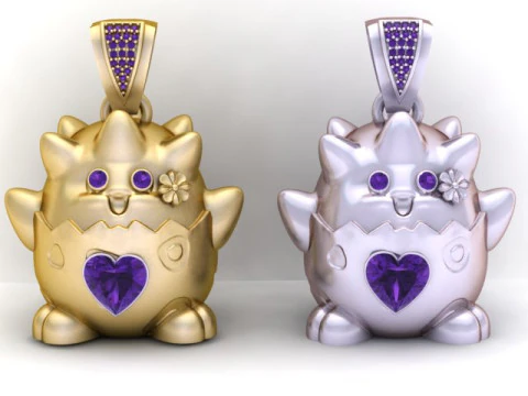 MODEL CETAK 3D LIONTIN PIKKY Model Cetak 3D