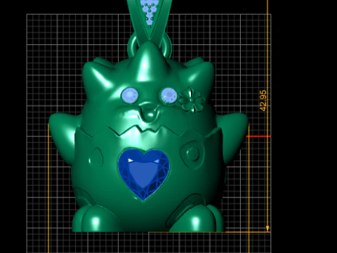 PIKKY PENDANT 3D PRINTABLE MODEL 3D Print Model
