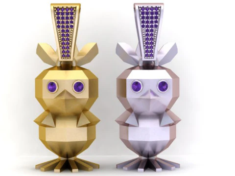 PINGENTE DE URSO 3D IMPRIMÍVEL MODELO Modelo de Impressão 3D