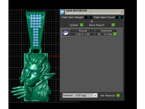 LADY FACES PENDANT 3D PRINTABLE MODEL 3D Print Model
