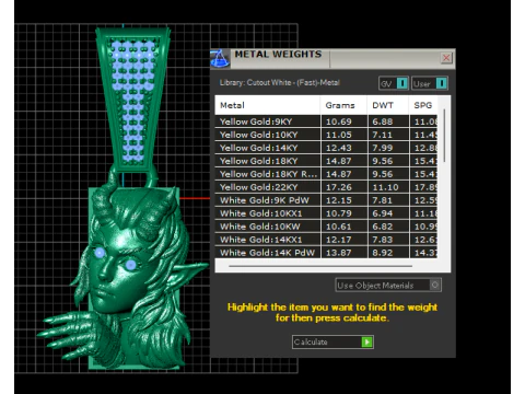 LADY FACES PENDANT 3D PRINTABLE MODEL 3D Print Model