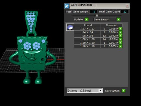 Sponge Bob pendant 3D PRINTABLE MODEL 3D 打印模型