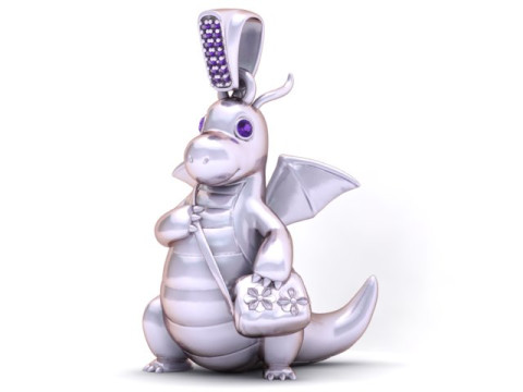 PENDENTE DRAGEUON MODELLO STAMPABILE 3D Modello di stampa 3D