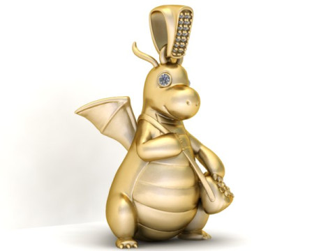 PENDENTE DRAGEUON MODELLO STAMPABILE 3D Modello di stampa 3D