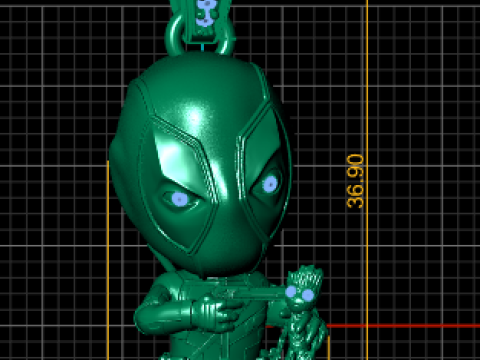 Baby deadpool PENDANT 3D PRINTABLE MODEL 3D Print Model