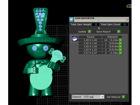 Modelo para impress&atilde;o 3D de pingente de urso Modelo de Impressão 3D