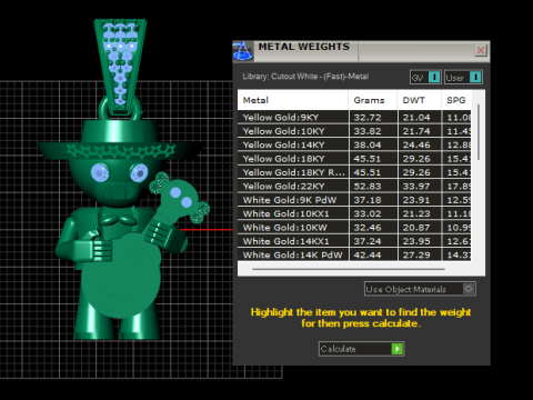 Modelo para impress&atilde;o 3D de pingente de urso Modelo de Impressão 3D