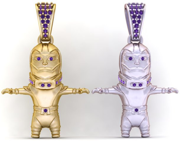 Baby Superman Pendant 3D Printable Model 3D Print Model .c4d .max .obj .3ds .fbx .stl .blend 