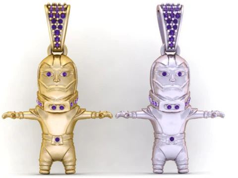 Modello stampabile 3D con ciondolo Baby Superman Modello di stampa 3D