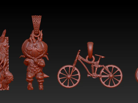 Fantasy Ride Pendant Collection 3D Print Model