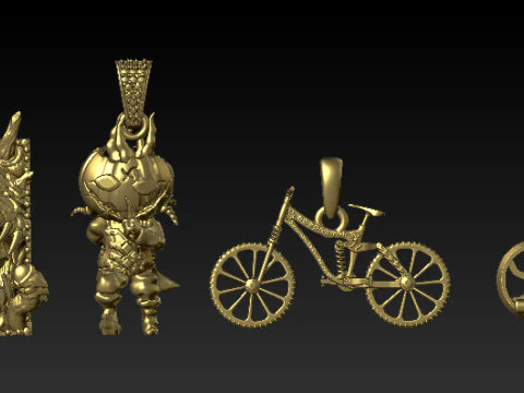 Fantasy Ride Pendant Collection 3D Print Model