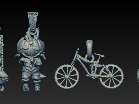 Fantasy Ride Pendant Collection 3D Print Model