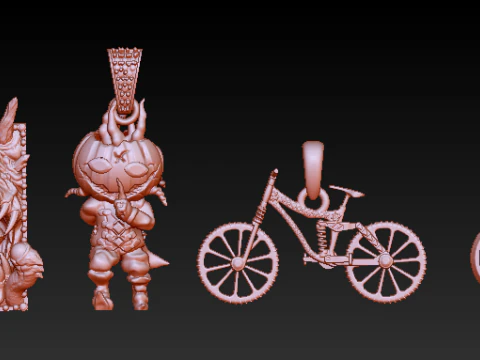 Fantasy Ride Pendant Collection 3D Print Model