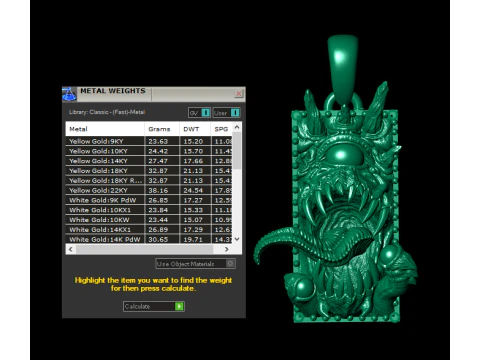 Fantasy Ride Pendant Collection 3D Print Model