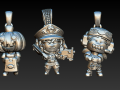 Character Motorbike Pendant Collection 3D Print Model