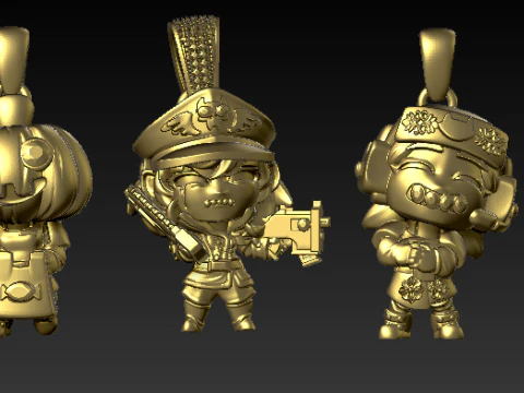 Character Motorbike Pendant Collection 3D Print Model