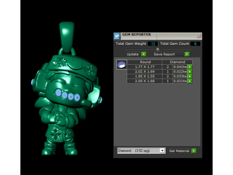 Character Motorbike Pendant Collection 3D Print Model