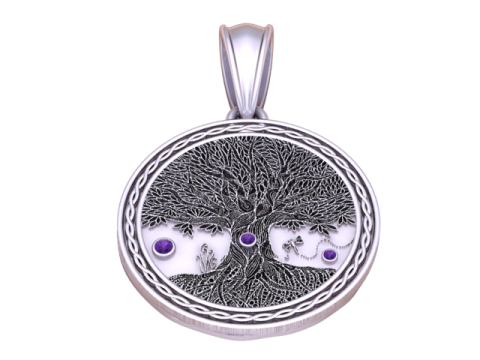 ラウンド ゴールド ペンダント 3D 印刷可能モデル 3Dプリントモデル