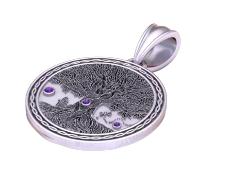 ROUNSD GOLD PENDANT 3D PRINTABLE MODEL 3D Print Model