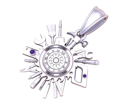 CLOCK DESIGN PENDANT 3D PRINTABLE MODEL 3D Print Model