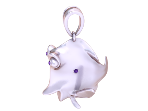 FISH GOLD PENDANT 3D PRINTABLE MODEL 3D Print Model