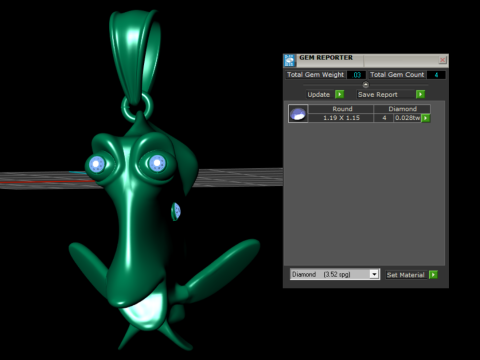 FISH GOLD PENDANT 3D PRINTABLE MODEL 3D Print Model