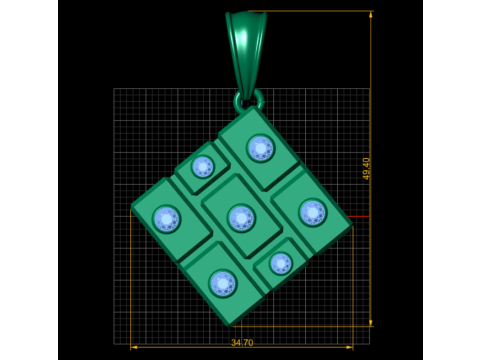 PENDENTE QUIAB MODELLO STAMPABILE 3D Modello di stampa 3D