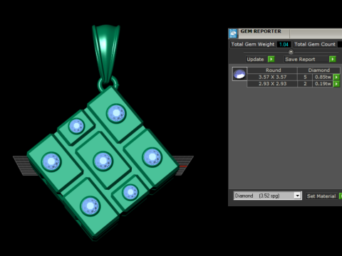 PENDENTE QUIAB MODELLO STAMPABILE 3D Modello di stampa 3D
