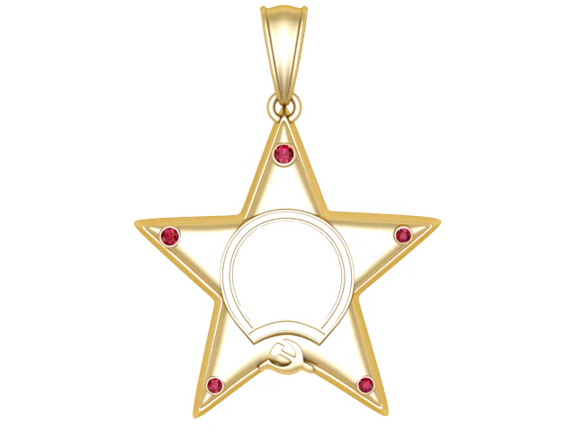Star pendant 3d printable model 3D Print Model .c4d .max .obj .3ds .fbx .stl .blend 
