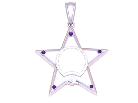 スターペンダント 3D 印刷可能モデル 3Dプリントモデル