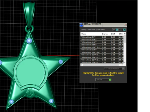 Star pendant 3d printable model 3D Print Model