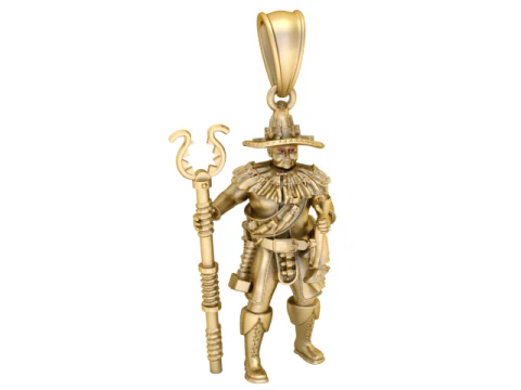 HOMBRE SOLDADO COLGANTE MODELO IMPRIMIBLE EN 3D Modelo de impresión 3D