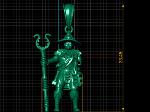 MEN SOLIDER PENDANT 3DPRINATBLE MODEL 3D Print Model