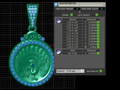 ROUDN DESIGN ANIMALS PENDANT 3D PRINTABLE MODEL 3D Print Model