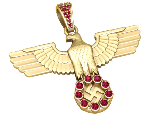 EAGLE DESIGN PENDANT 3D PRNITALBE MODEL 3D Print Model .c4d .max .obj .3ds .fbx .stl .blend