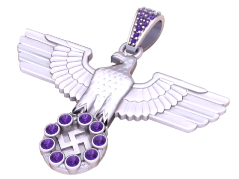 EAGLE DESIGN PENDANT 3D PRNITALBE MODEL 3D Print Model