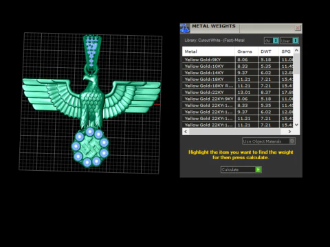 EAGLE DESIGN PENDANT 3D PRNITALBE MODEL 3D Print Model