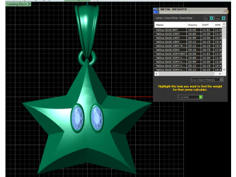 STAR SHAPE DESIGN PENDANT 3D RPINATBLE MODEL 3D Print Model