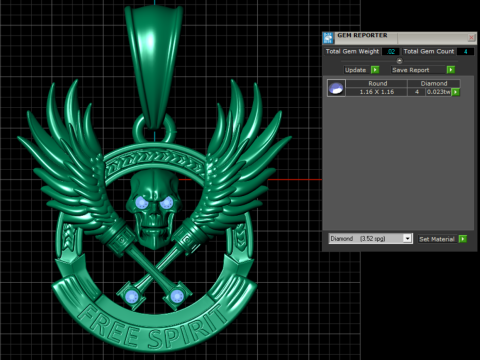 खोपड़ी चेहरे का लोगो पेंडेंट 3डी प्रिएंटबल मॉडल 3D प्रिंट मॉडल
