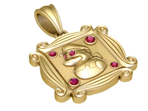 フレームペンダントの漫画ヒーロー3D印刷可能モデル 3Dプリントモデル