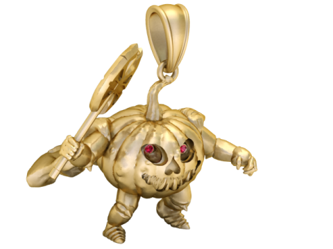 कद्दू पेंडेंट 3डी प्रिंट करने योग्य मॉडल 3D प्रिंट मॉडल