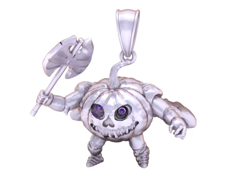 PUMPKIN PENDANT 3D PRINATBLE MODEL 3D Print Model
