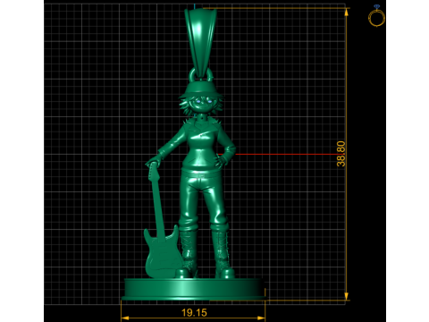 PENDENTE GRIL MODELLO STAMPABILE 3D Modello di stampa 3D