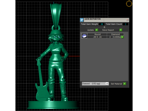 PENDENTE GRIL MODELLO STAMPABILE 3D Modello di stampa 3D