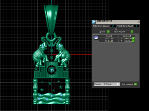 Model 3D do druku bliźniaczego słonia Model do druku 3D