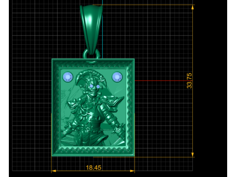 3D-ПІДВІСНА МОДЕЛЬ З КВАДРАТНИМ ЛОГОТИПОМ ДЛЯ ДРУКУ 3D Принт Модель