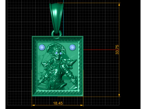 SQUAR LOGO PENDANT 3D PRINTABLE MODEL 3D Print Model