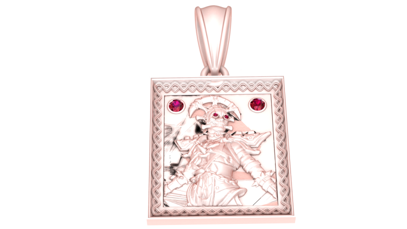 3D-ПІДВІСНА МОДЕЛЬ З КВАДРАТНИМ ЛОГОТИПОМ ДЛЯ ДРУКУ 3D Принт Модель .c4d .max .obj .3ds .fbx .stl .blend 