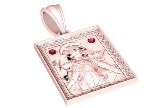 3D-ПІДВІСНА МОДЕЛЬ З КВАДРАТНИМ ЛОГОТИПОМ ДЛЯ ДРУКУ 3D Принт Модель